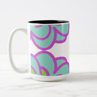 Bloeiende vetplanten koffie Mok