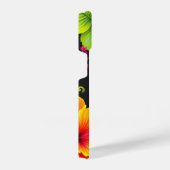 Bloeiende Vibes: stijlvolle bloemenprint mobiel Ho iPhone Hoesje (Rechterkant)