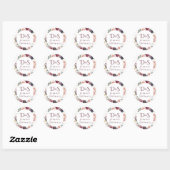 Bloeiende vijgen | Moody Monogram envelopzegel Ronde Sticker (Vel)
