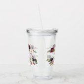 Bloeiende vijgen | Moody Rustic Bridal Party Vraag Acryl Drinkbeker (Links)