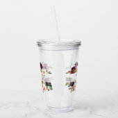 Bloeiende vijgen | Moody Rustic Bridal Party Vraag Acryl Drinkbeker (Links)