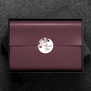 Bloeiende vijgen   Moody rustiek fruit dank u voor Ronde Sticker