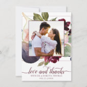 Bloeiende vijgen | Moody rustieke elegante bloemfo Bedankkaart (Voorkant)