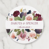 Bloeiende vijgen | Moody Rustieke Liefde en Bedank Bedankjes Labels (Achterkant)