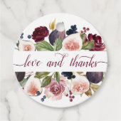 Bloeiende vijgen | Moody Rustieke Liefde en Bedank Bedankjes Labels (Voorkant)