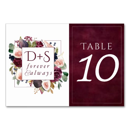 Bloeiende vijgen | Moody rustieke Monogram krans Kaart (Achterkant)