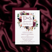 Bloeiende vijgen | Moody rustieke Monogram krans Kaart