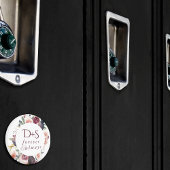 Bloeiende vijgen | Moody rustieke Monogram krans Magneet