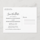 Bloeiende vijgen | Rustic Fruit Blossom Save the D Aankondigingskaart (Achterkant)