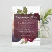 Bloeiende vijgen | Rustiek Fruit Blossoms Verlovin Kaart (Staand voorkant)