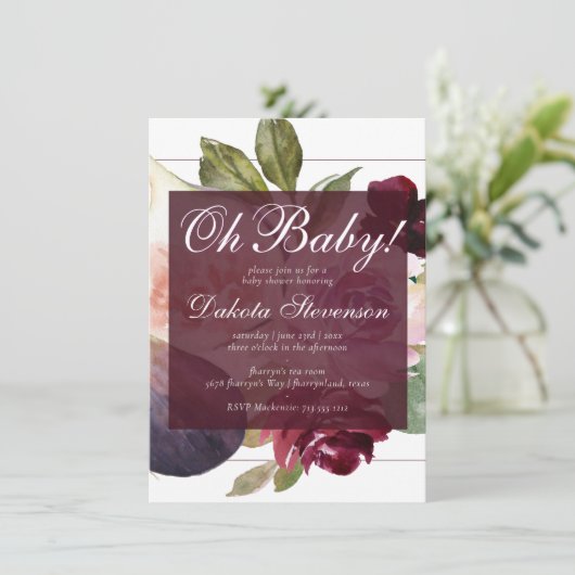 Bloeiende vijgen | Rustiek Fruit Moody Blossom Oh  Kaart (Staand voorkant)