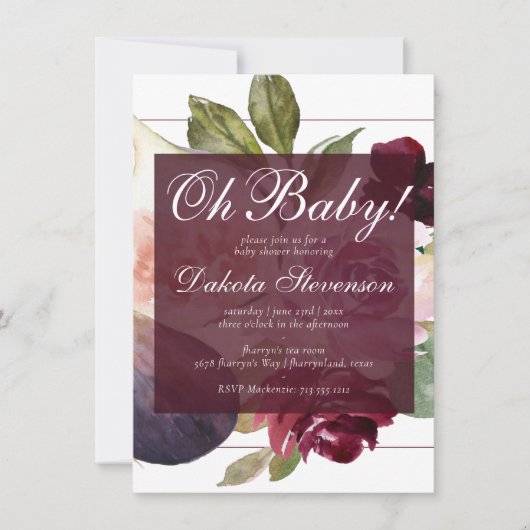 Bloeiende vijgen | Rustiek Fruit Moody Blossom Oh  Kaart (Voorkant)