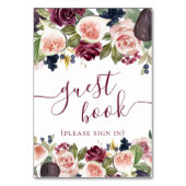 Bloeiende vijgen | Rustieke Elegante Waterverf Blo Kaart (Achterkant)