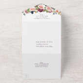 Bloeiende vijgen | Rustieke fruit bloesems maaltij All In One Uitnodiging (Buitenkant)