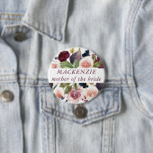 Bloeiende vijgen | Rustieke Fruit Blossoms Bruidsf Ronde Button 7,6 Cm (In situ)