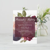 Bloeiende vijgen | Rustieke Fruitbloesem Bridal Br Kaart (Staand voorkant)