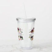 Bloeiende vijgen | Rustieke fruitbloesem Keepsake Acryl Drinkbeker (Links)