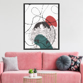Bloeiende visie canvas afdruk (Insitu (Woonkamer))