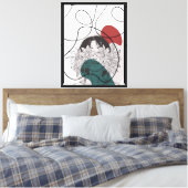 Bloeiende visie canvas afdruk (Insitu (Slaapkamer))