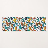 Bloeiende vlinder-print Eco-vriendelijke yogamat (Voorkant (horizontaal))