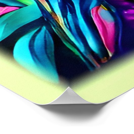 Bloeiende vlinderhaven poster (Hoek)