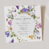 Bloeiende vlinders Spring Floral Vrijgezellenfeest Kaart