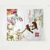 Bloeiende Vogels & Bloemen Chinese Trouwfoto © Wandkleed (Voorkant (horizontaal))