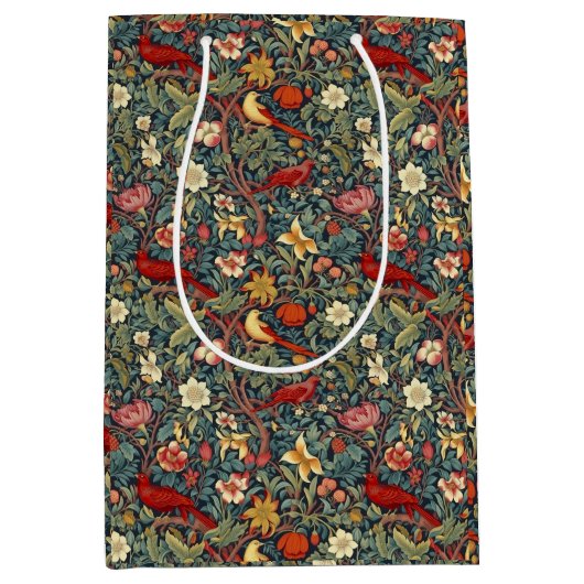 Bloeiende vogels medium cadeauzakje (Voorkant)