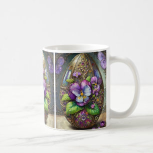 Bloeiende Vogels Voet Viooltjes Wilde Bloemen Paas Koffiemok