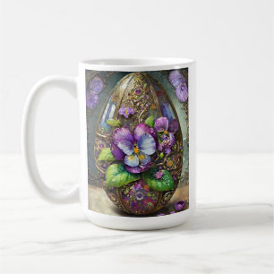Bloeiende Vogels Voet Viooltjes Wilde Bloemen Paas Koffiemok