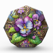 Bloeiende Vogels Voetviooltjes Wildflowers Easter Fotoblokken (Voorkant)