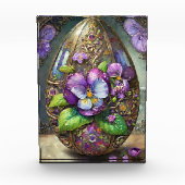 Bloeiende Vogels Voetviooltjes Wildflowers Easter  Fotoblokken (Voorkant)