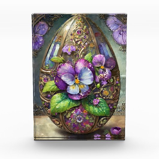 Bloeiende Vogels Voetviooltjes Wildflowers Easter  Fotoblokken (Voorkant)