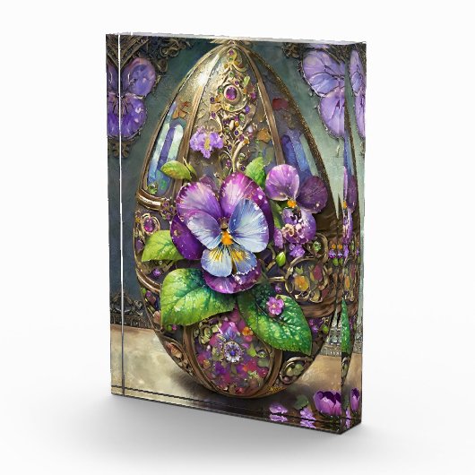 Bloeiende Vogels Voetviooltjes Wildflowers Easter  Fotoblokken (Rechts)