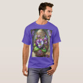 Bloeiende Vogels Voetviooltjes Wildflowers Easter  T-shirt (Voorkant volledig)