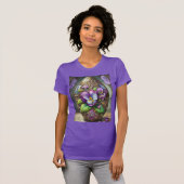 Bloeiende Vogels Voetviooltjes Wildflowers Easter T-shirt (Voorkant volledig)