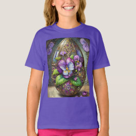 Bloeiende Vogels Voetviooltjes Wildflowers Easter  T-shirt