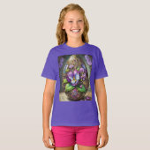 Bloeiende Vogels Voetviooltjes Wildflowers Easter  T-shirt (Voorkant volledig)