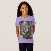 Bloeiende Vogels Voetviooltjes Wildflowers Easter  T-shirt (Voorkant volledig)