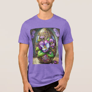 Bloeiende Vogels Voetviooltjes Wildflowers Easter  Tri-Blend Shirt