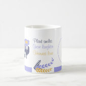 Bloeiende vreugde: gepersonaliseerd monogram Bloem Koffiemok (Center)