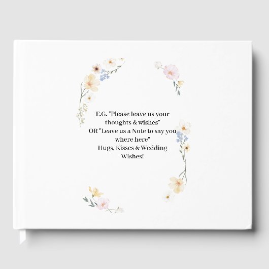 Bloeiende Vreugde – Levendig Meerkleurig Bloemmoti Gastenboek (Voorkant)