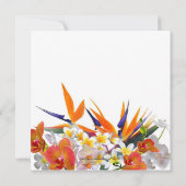 Bloeiende vreugde -Tropische Bloemen Verjaardagsfe Kaart (Achterkant)