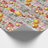 bloeiende vruchten botanische boek Bord # 33 Cadeaupapier (Hoek)