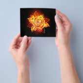 Bloeiende Vuur Roos Flyer (Hand)