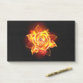 Bloeiende Vuur Roos Post-it® Notes (Op bureau)