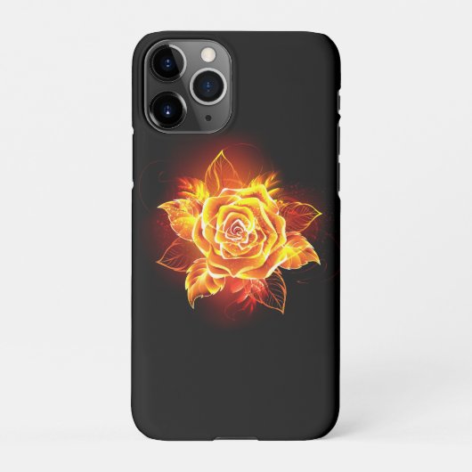 Bloeiende Vuurroos iPhone Hoesje (Achterkant)