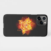 Bloeiende Vuurroos iPhone Hoesje (Achterkant horizontaal)