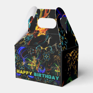Bloeiende Vuurwerk Volkskunst Verjaardag Bedankdoosjes