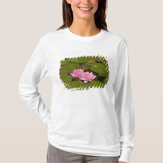 Bloeiende waterlelies t-shirt (Voorkant)